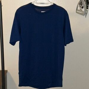 Merino Wool Navy Blue Men's Shirt